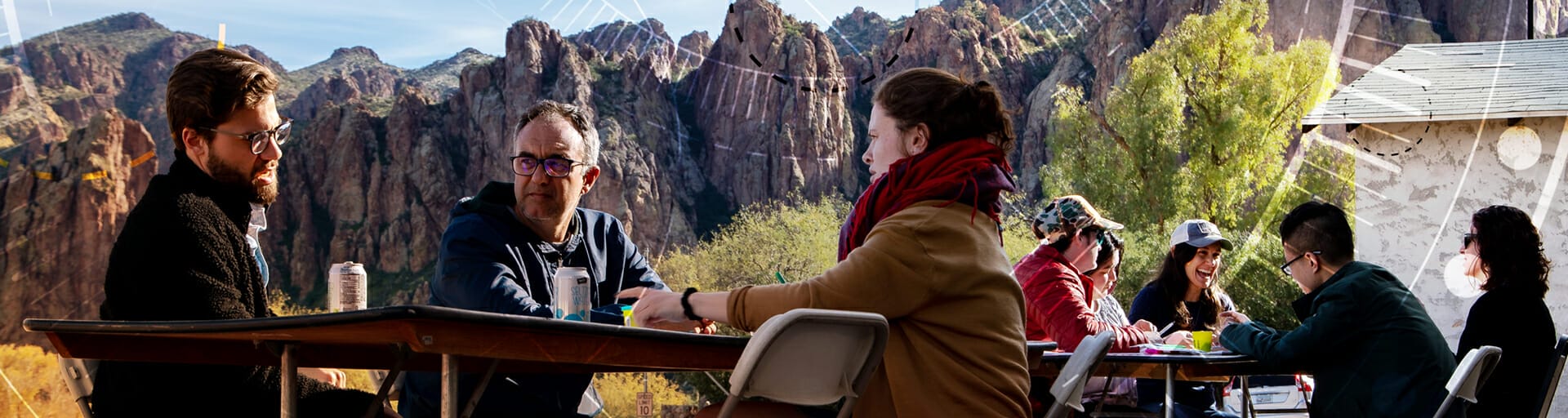 people sitting around a table