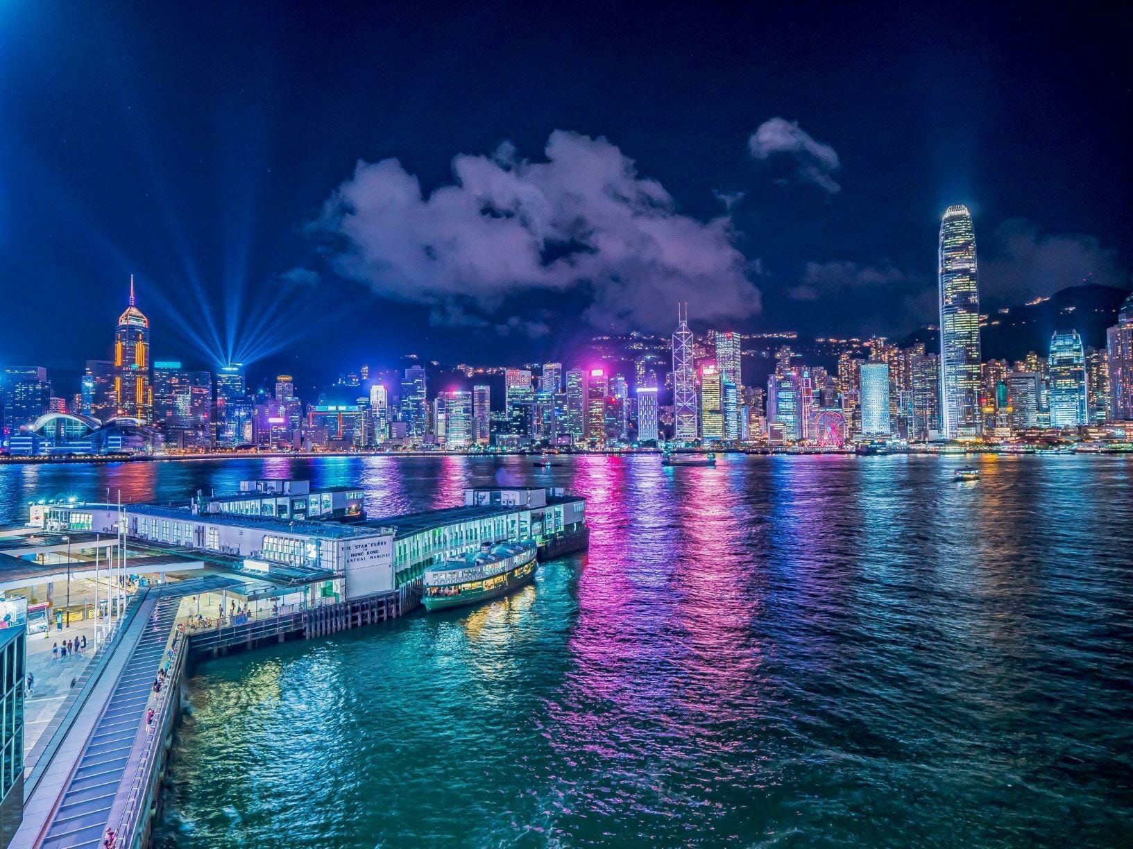 Hong Kong at night