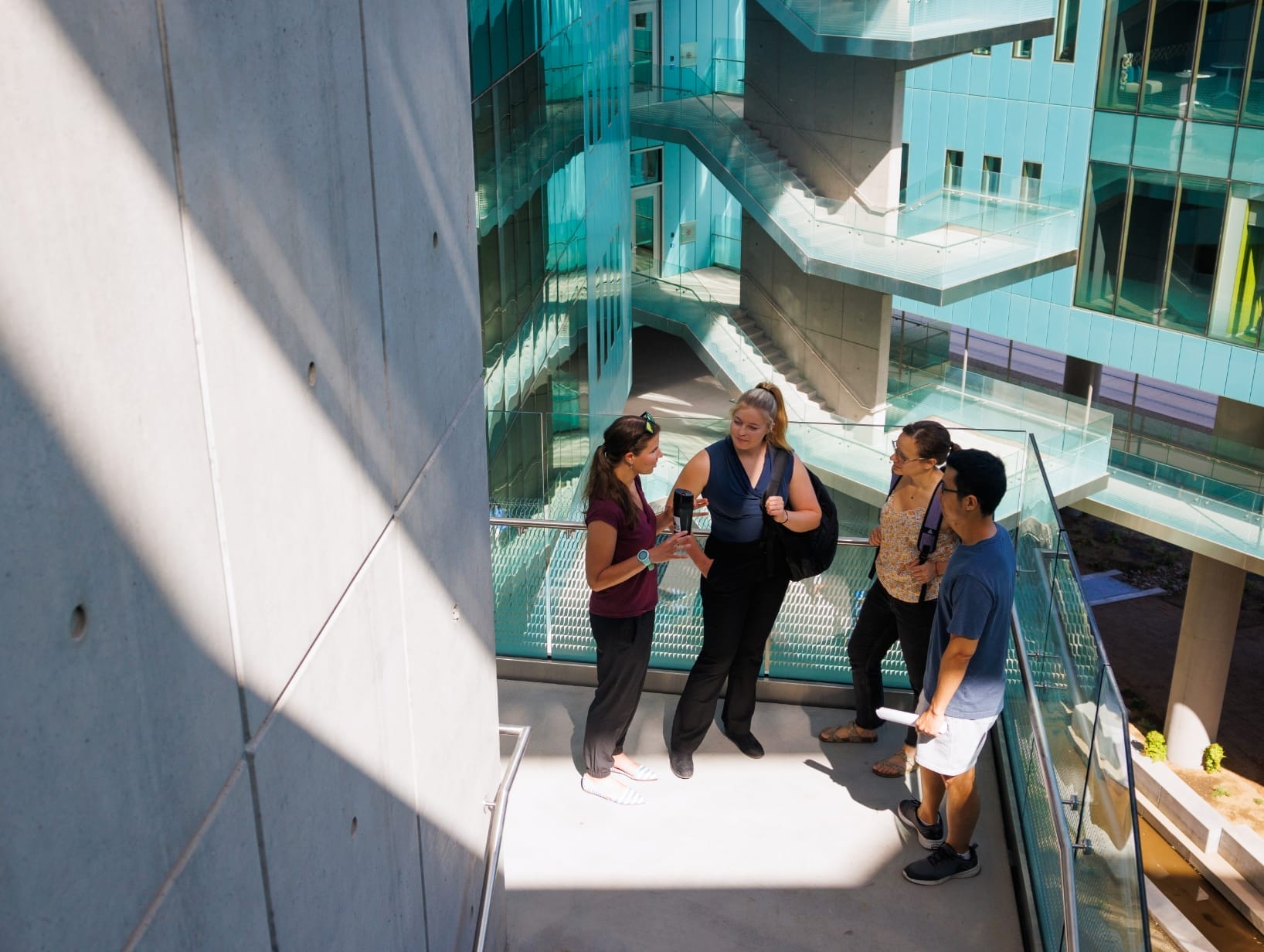 Students interacting at ASU’s Walton Center for Planetary Health, the home of the College of Global Futures